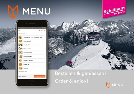 Schilthorn-Gastronomie mit MENU App noch gästefreundlicher
